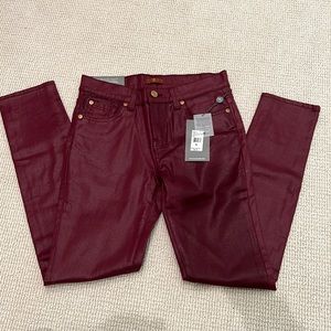 Seven for all mankind waxed skinny jeans